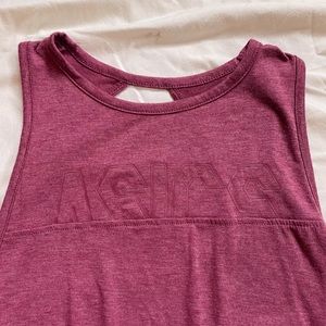 ASICS maroon running/workout tank